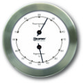 Ship’s Thermometer / Hygrometer -  Stainless Steel | Talamex Series 100 Ship's Instruments